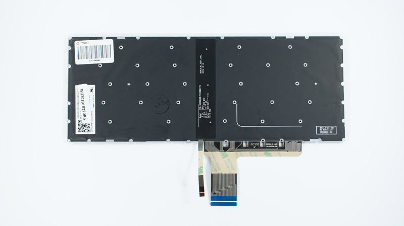 Клавіатура для ноутбука LENOVO (IdeaPad V310-14 series) rus, black, без фрейма, підсвічування клавіш