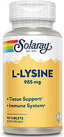 L-лизин 1000 мг (L-Lysine) Solaray 90 таблеток