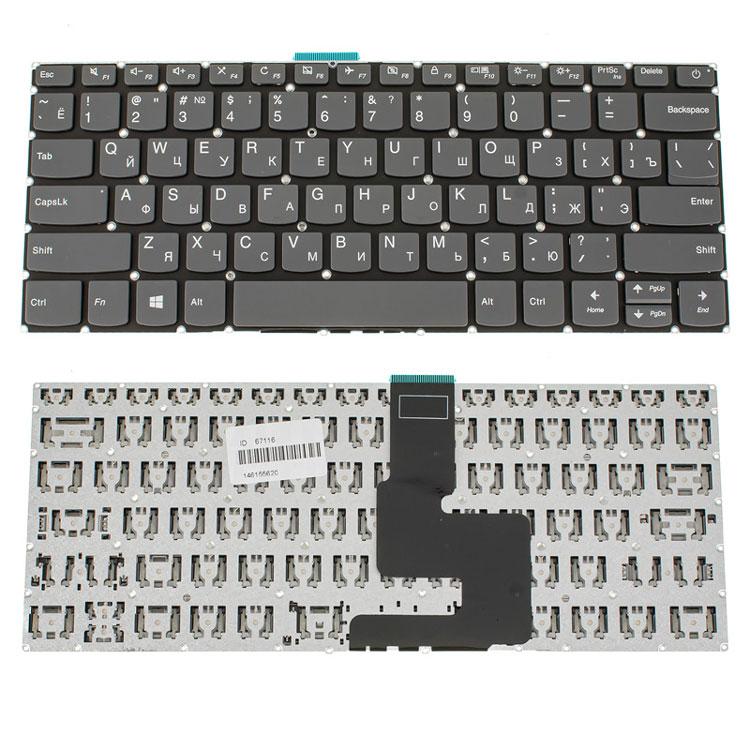 Клавіатура для ноутбука LENOVO (IdeaPad 320-14 series) rus, onyx black, без фрейма