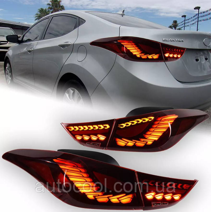Задні льод ліхтарі Hyundai Elantra MD 2011-2016 р.в. Хюндай Елантра