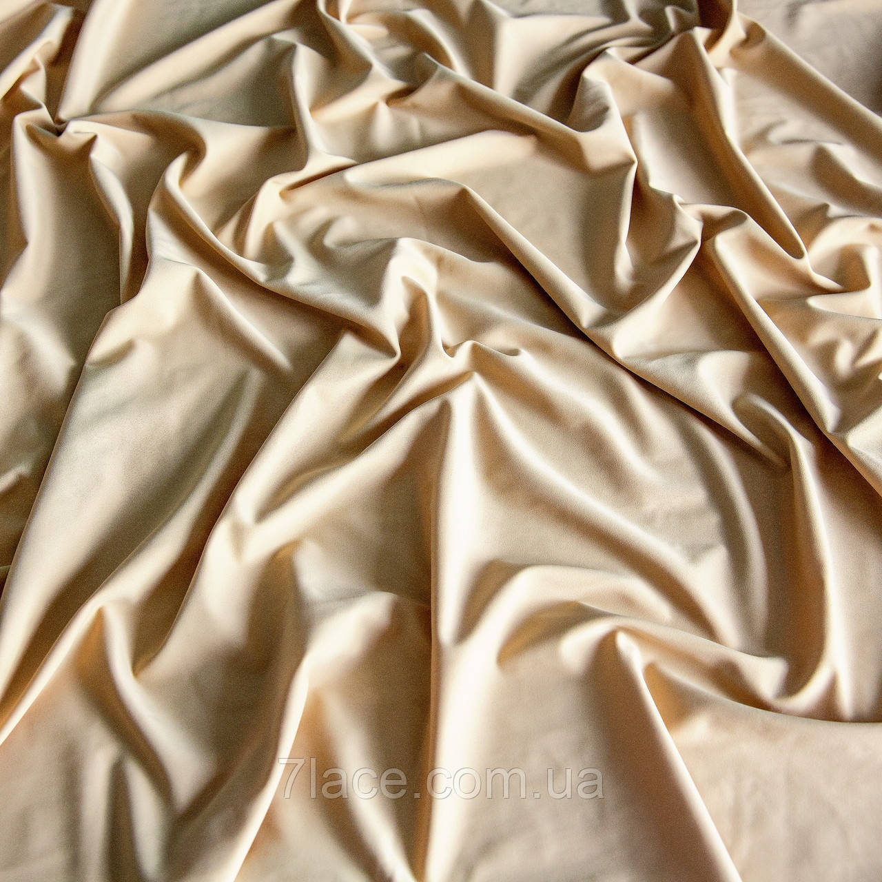 Трикотажна тканина матовий БІФЛЕКС / колір бежевий / ціна вказана за 0,5 метра