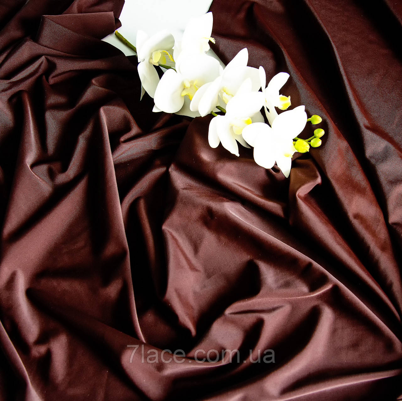 Трикотажна тканина матовий БІФЛЕКС / колір коричневий / ціна вказана за 0,5 метра