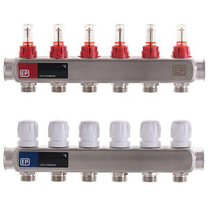 EUROPRODUCT EP.S1110-06 1"x6 Колекторний блок із витратою на керамі (корпус нержавіюча сталь)
