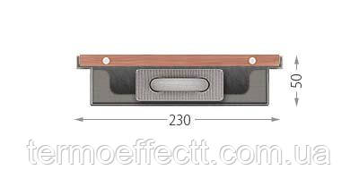 Конвектор внутрипольный FanCoil FC55 230x1000x55 (184Вт)+деревянная решетка (дуб) - фото 1 - id-p1646386312
