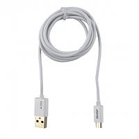 USB кабель (Original 100%) Aspor A103 micro USB 1.2 м/ 2.1 A (круглі)