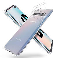 Силиконовый чехол для Samsung S10 прозрачный