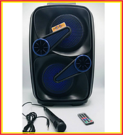 SuperBass Портативная колонка караоке Hi-Fi CH-8805 с микрофоном и пультом,колонка чемодан new