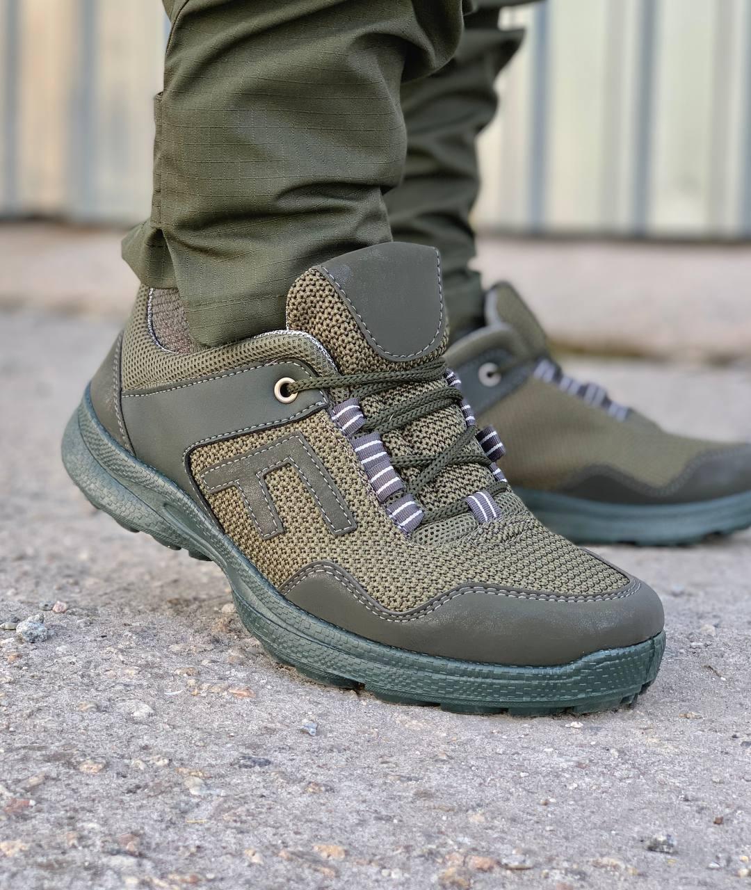 Кросівки тактичні S3 літні на сітці хакі, фото 1