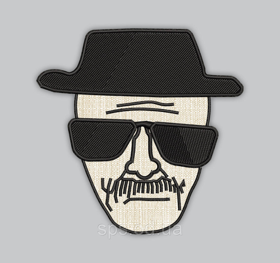 Шеврон У всі тяжкі "Breaking Bad" (Уолтер Уайт) 8,5 см (Термін виготовлення під замовлення 21-34 дні)
