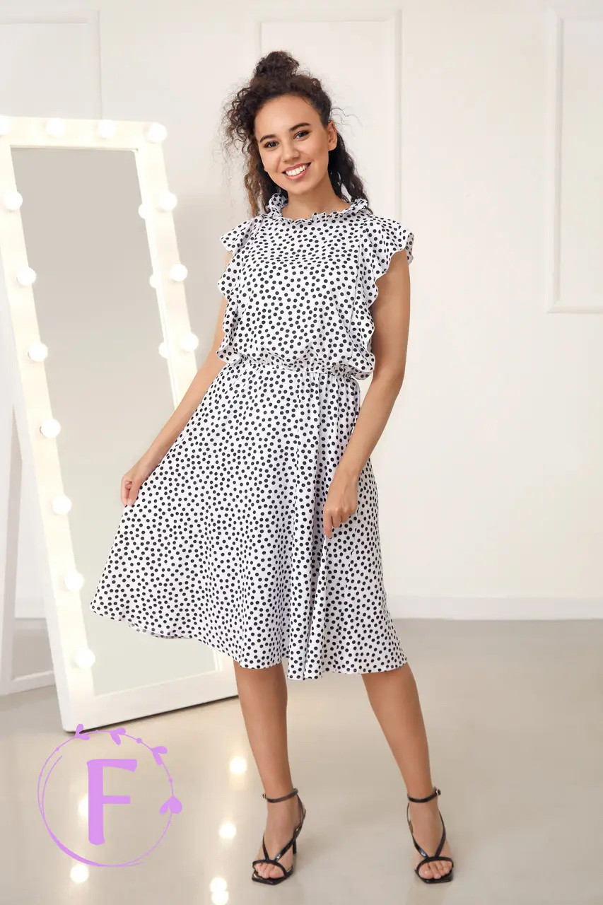 Плать в горошок з воланами "Emily", фото 1