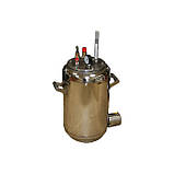 Електричний автоклав "Блиск" з нержавіючої сталі, з комбінованим нагріванням (газ/електро) на 14 літр. банок без автоматики, фото 2