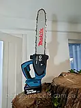 Акумуляторна ланцюгова пилка Makita З6В 6А DUC 122 Z, електропилка з двома акумуляторами, фото 6