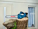 Акумуляторна ланцюгова пилка Makita З6В 6А DUC 122 Z, електропилка з двома акумуляторами, фото 5
