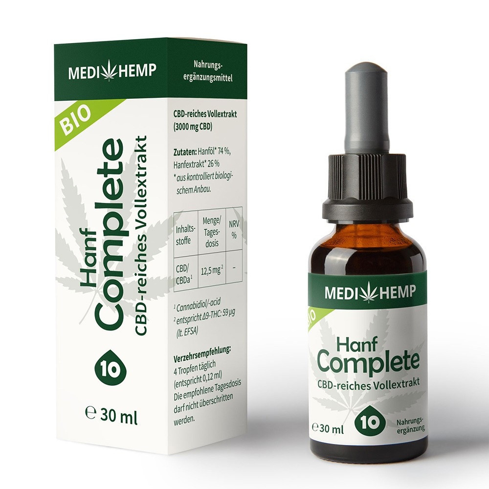 Medihemp Organic Hemp Complete 10% CBD, 3000 мг/30 мл. BX455, фото 1