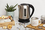 Чайник электрический металл MESKO MS 1288 2200Вт 1,7л дисковый с автоматическим выключением, фото 6