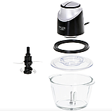 Подрібнювач зі скляною чашею Adler AD 4082 1.2л. 550вт., фото 3