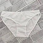 Труси жіночі бавовняні р.44-48 білі з бантиком ТУРЕЧЧИНА сліпи 30035756, фото 3