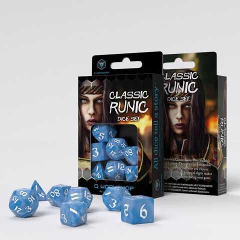 Набір Дайсів Classic Runic Dice Set Glacier & White - фото 1 - id-p1628379440