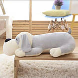 Плед Іграшка, подушка, 3 в 1 Спляча собачка, м'яка іграшка з пледом усередині, фото 2