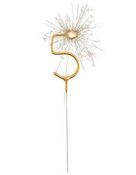 Свічки на торт бенгальський вогонь 5