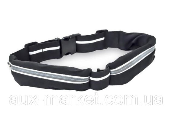 Сумка на пояс для бігу Go Runner's Pocket Belt Сіра