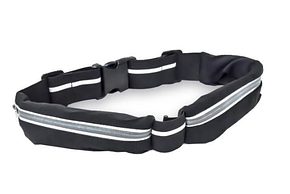 Сумка на пояс для бігу Go Runner's Pocket Belt Сіра, фото 1