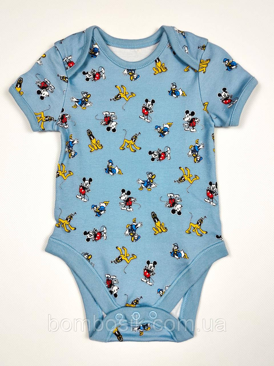 Бодік для хлопчика з коротким рукавом George, 6-9м (68-74см), фото 1