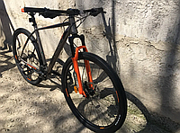 Велосипед Crosser MT-042 27,5" (18 рама, 2*9) Hidraulic L-TWOO (Черный/Оранжевый)