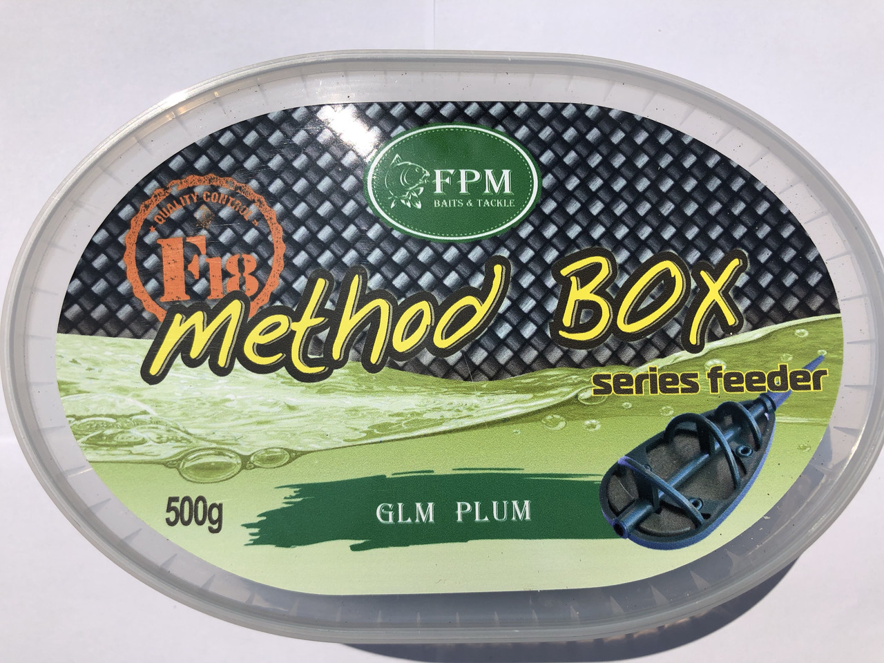 Method box FPM F18 Micro Pellets 500 г + Aroma 50 мл GLM Plum Мушля Слива