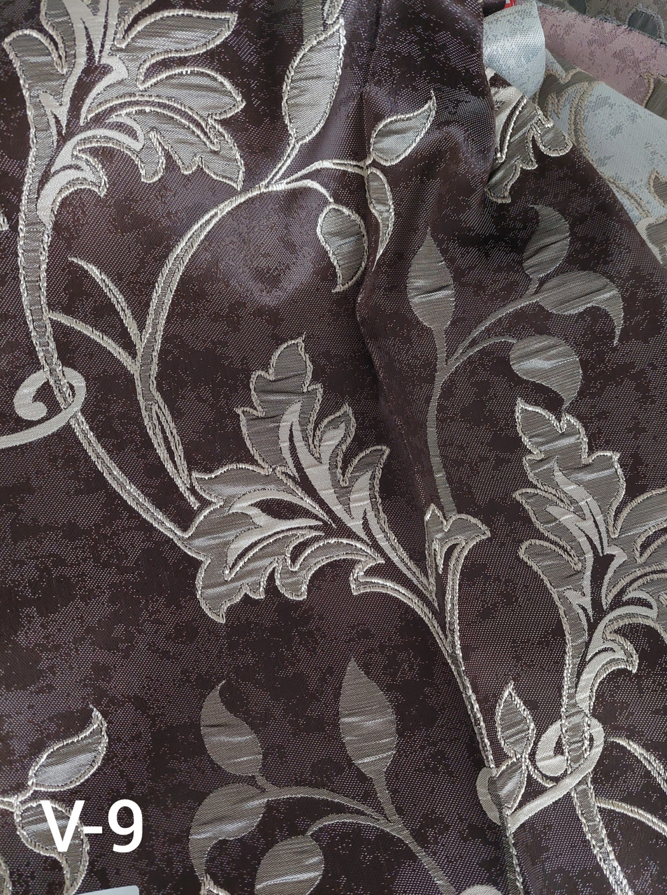Тканина для штор Liana. Турецька тканина для штор і портьєр з рослинним орнаментом