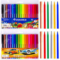 Від 12 шт. Фломастер 18 кольорів "Фломики" "C" CR550-18  купити дешево оптом в інтернет-магазині