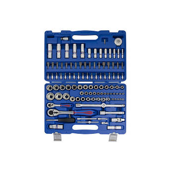 Набір інструментів універсальний 108 од. 1/4"+1/2" 6-ти грані King Tony SC7510MR