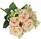Букет штучних трояндочок мікс  (E-X7A)|  В-45 см |Коробка-7 гілок|виробник-Польща, фото 5