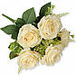 Букет штучних трояндочок мікс  (E-X7A)|  В-45 см |Коробка-7 гілок|виробник-Польща, фото 6