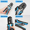 Обтискні кліщі Ugreen кримпер для обтискання конекторів RJ45 Multifunction Wire Stripper Cutter Crimper (ZJ302), фото 3