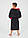Дитячий махровий халатик для хлопчика на запах з капюшоном чорний з бордо, фото 7