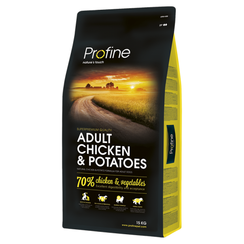 Сухий корм для збалансованого харчування Profine Adult Chicken Профайн для дорослих собак з куркою 15 кг.