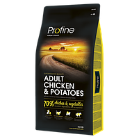 Сухой корм для сбалансированного питания Profine Adult Chicken Профайн для взрослых собак с курицей 15 кг.