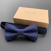 Краватка-метелик I&M Craft синій з візерунками (0102101)