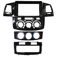 Перехідна рамка 9" Lesko Toyota Hilux Fortuner 2011-2015 (6363) 1 шт, фото 3