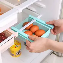 Розсувна полиця пластикова для холодильника, органайзер контейнер підвісний для холодильника для продуктів, фото 2