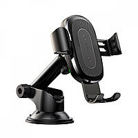 Автодержатель с Беспроводной Зарядкой Baseus Gravity Car Mount (Osculum Type) 1.7A