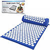 Масажний килимок з подушкою Acupressure Mat / Ортопедичний килимок 50541, фото 4