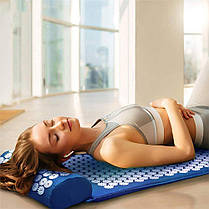 Масажний килимок з подушкою Acupressure Mat / Ортопедичний килимок 50541, фото 2