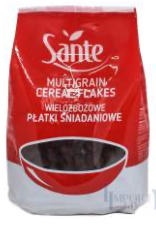 Шоколадні подушечки злакові Sante, 500 г, Польща, сухі сніданки, снеки