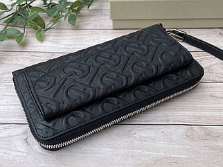 Жіночий шкіряний гаманець з ручкою