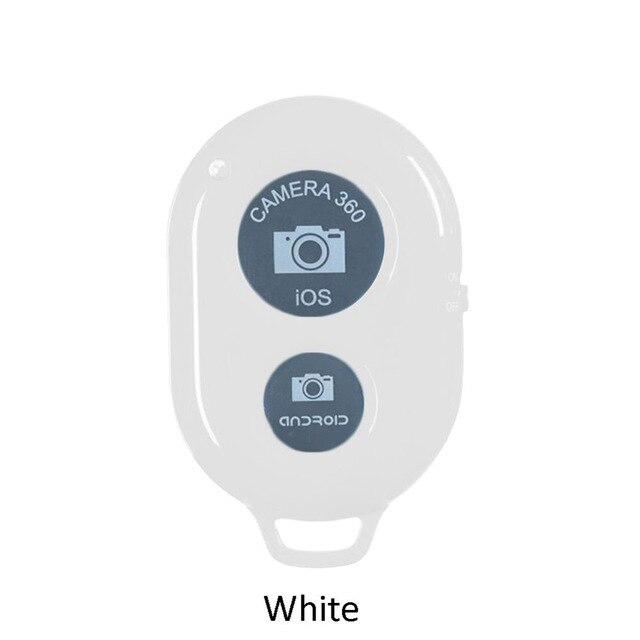 Бездротової bluetooth пульт для камери телефону. Селфи-кнопка. Білий.