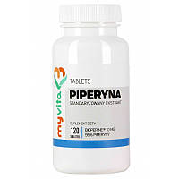 MyVita Piperyna 95% 10mg BioPerine® Экстракт плодов черного перца, стандартизированный 120 таб.