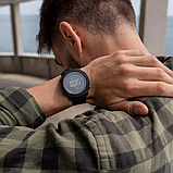 Спортивний туристичний годинник електронний із тканинним ремінцем із барометром, компасом, підсвіткою, фото 7