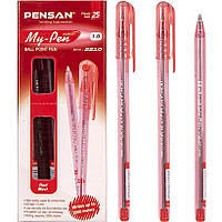 Ручка масляная MY-PEN красная 2210